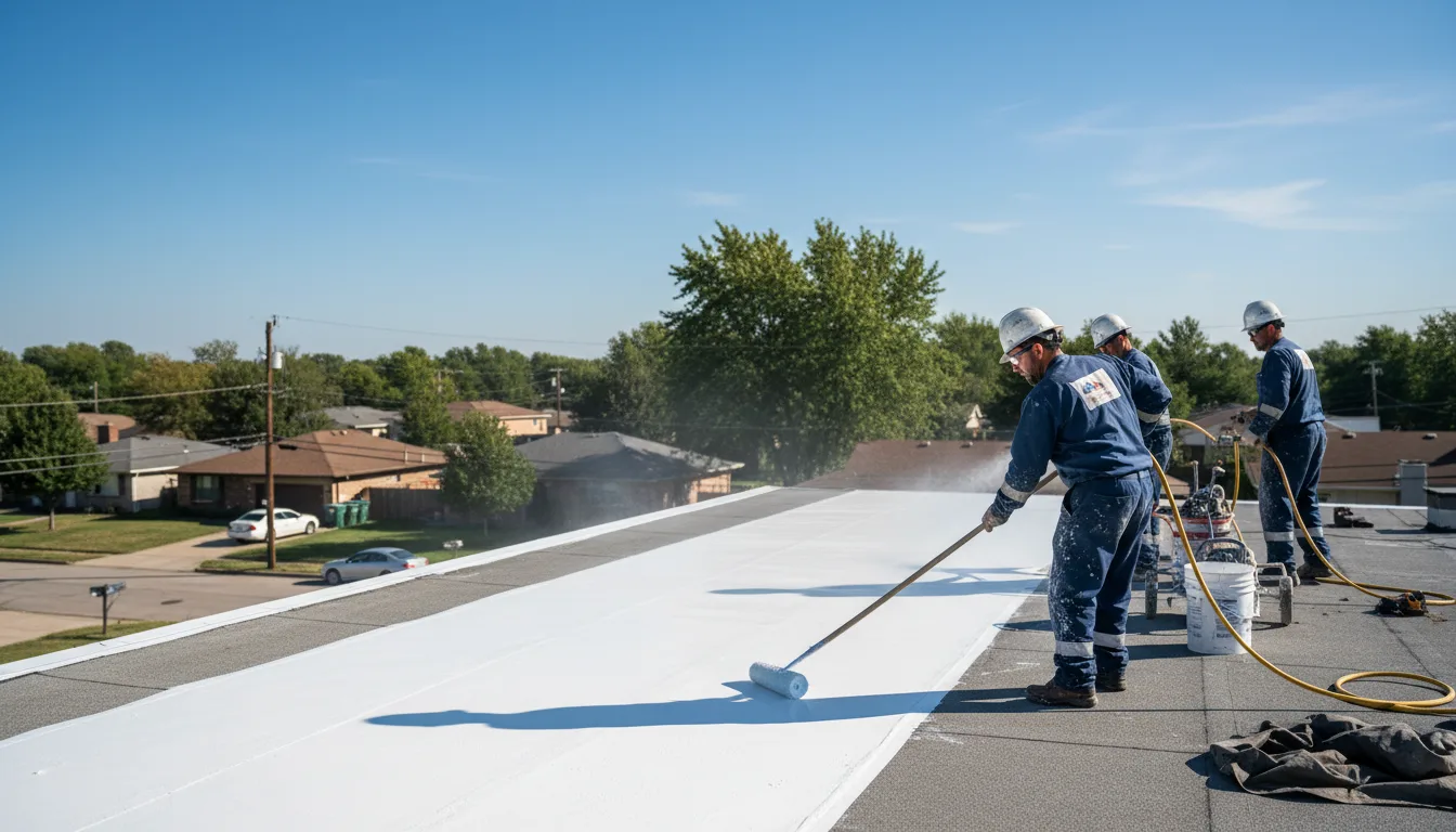Commercial roof coating in Rexford, KS near me